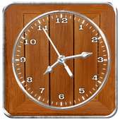 Wooden Clock Live Wallpaper