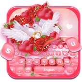 Gorgeous Rose Pigeon Keyboard Theme on 9Apps