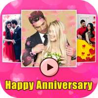 Anniversary Video Maker with Song -Slideshow Maker