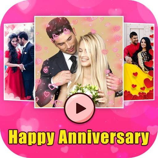 Anniversary Video Maker with Song -Slideshow Maker