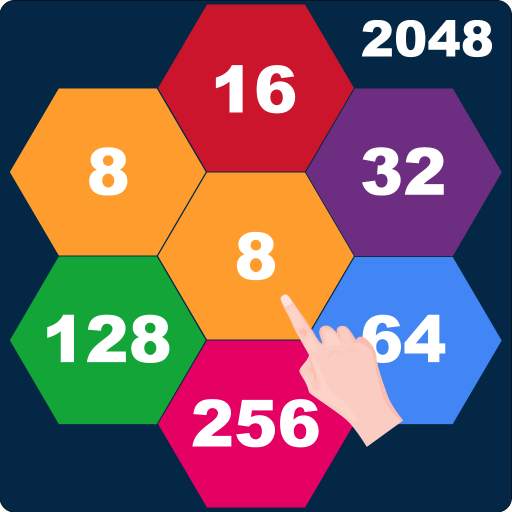 2048 Tap n Merge Hexagons - Hexa Merge Puzzle