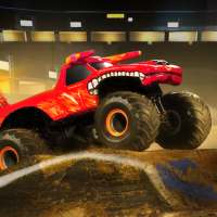 Dublês de carros de demolição Monster Truck Derby