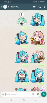 Chat Sticker WA Hatsune Miku Anime WAStickerApps APK Download 2023 - Free -  9Apps