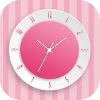 Pink Clock Live Wallpaper on 9Apps