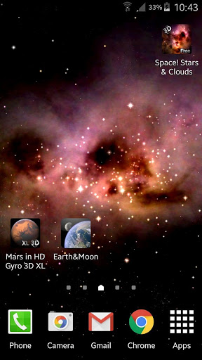 Space! Stars & Clouds 3D Free screenshot 2