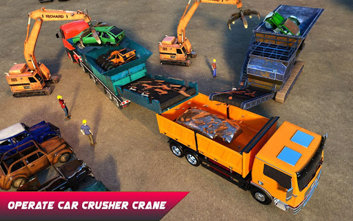 Car Crusher Crane Driver Dumper Truck Driving Game screenshot 12