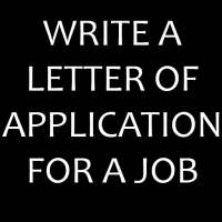 write a letter of application for a job on 9Apps