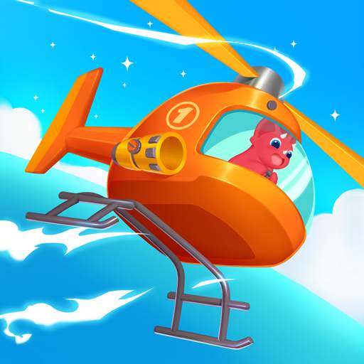 Dinosaur Helicopter - Games for kids