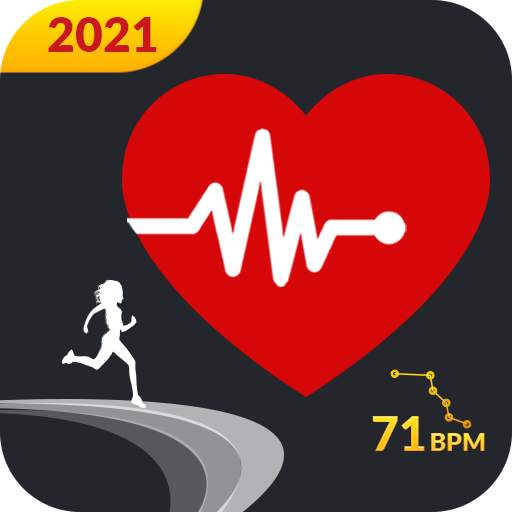 Heart Rate Monitor: Pulse Checker & Step Counter