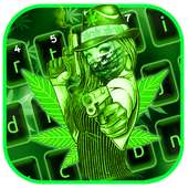 Cool Green Lady Rasta Keyboard Theme on 9Apps