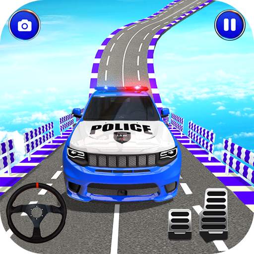 Police Spooky Jeep Stunt Game