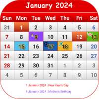 Tanzania Calendar 2024 on 9Apps
