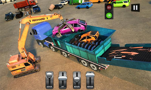 Car Crusher Crane Driver Dumper Truck Driving Game screenshot 1