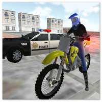 Motocross Racing Cop-Spiel