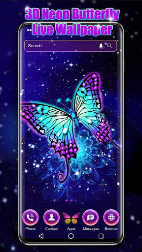 3D Butterfly Live Wallpaper скриншот 1