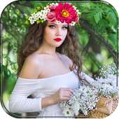 Flower Queen Crown Hairstyle on 9Apps