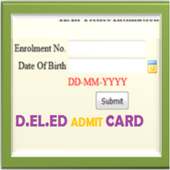 D.EL.ED ADMIT CARD