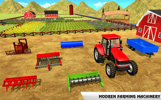 Real Tractor Farmer games 2019 : New Farming Games скриншот 1