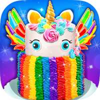 Rainbow Unicorn Cake