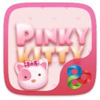 Pinky Kitty Go Launcher Theme