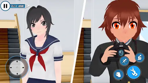 Download do APK de animê Alto escola meninas yandere vida simulador para  Android