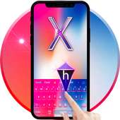 Neon Keyboard Theme for iPhone X on 9Apps