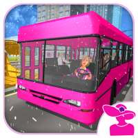 Snow Bus City Driver 3D: لعبة الحافلة الحديثة 2021