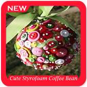 Cute Styrofoam Coffee Bean Ornaments