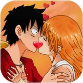 Mugiwara and Nami Kissing Game