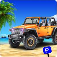 Valet pantai pantai parkir mobil simulator game 3d