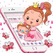 Cartoon Cute Pink Princess Theme