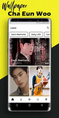 Download Aesthetic Yellow Cha Eun Woo Wallpaper