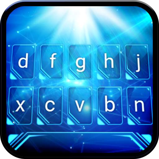 Blue Light Animated Keyboard   Live Wallpaper