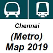 Chennai Subway MRT (Metro) system map 2019