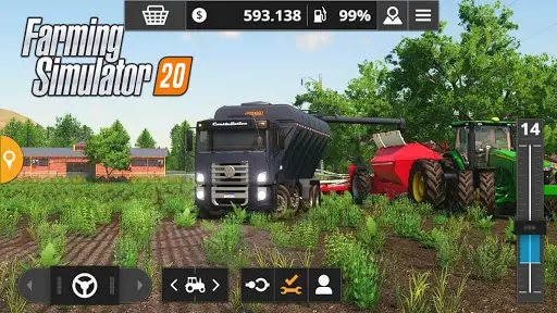 SAIU NOVO jogo de MUNDO ABERTO E SIMULADOR PARA ANDROID E IOS - Farming  Simulator 20 