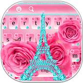 Rose Diamond Paris Keyboard