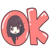 Anime Menhera Cute Girl For WA Stickers