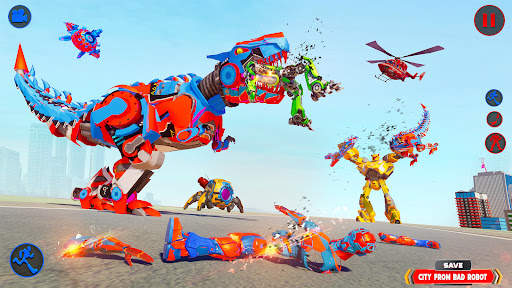 Dino Robot Transform Car Games 3 تصوير الشاشة