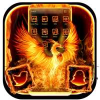 Fire Phoenix Launcher Theme