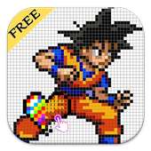 Color By Number : Goku Dragon Super Sandbox Pixel