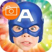 Superheroes Mask Photo Sticker on 9Apps