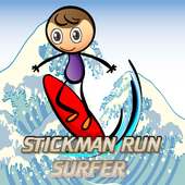 Stickman Run Surfer