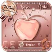 Crystal Apple Rose Gold - Tema Keyboard Musik