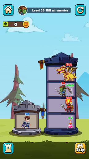Hero Tower Wars - Merge Puzzle screenshot 1