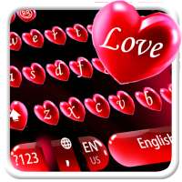 मीठे दिल कीबोर्ड विषय प्यारा सपना आकार ब