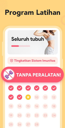 Kebugaran Wanita App - Latihan screenshot 3