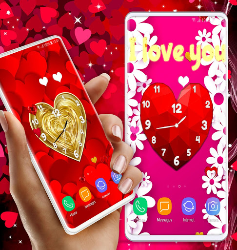 Love Clock Wallpaper ❤️ Hearts 4K Live Wallpaper скриншот 5