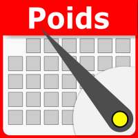 Calendrier de poids - Journal de poids