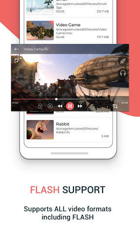 Flash Player for Android (FLV), All Media - Flow 1 تصوير الشاشة