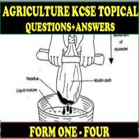 AGRICULTURE TOPICAL QUESTIONS   ANSWERS FORM (1-4)